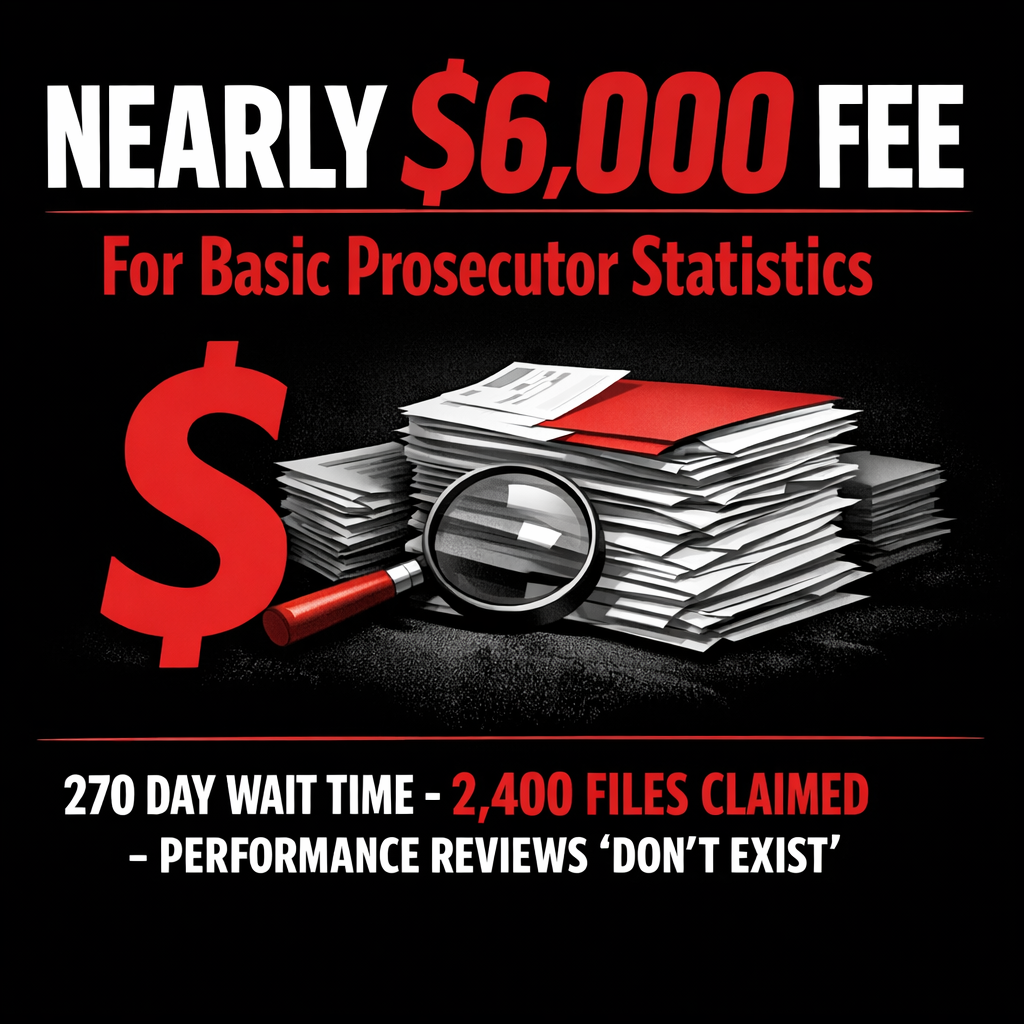 Prosecutor’s Office Performance Data – $5,960 Fee to Access Statistics